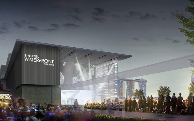 Artist’s impression of the Singtel Waterfront Theatre’s exterior