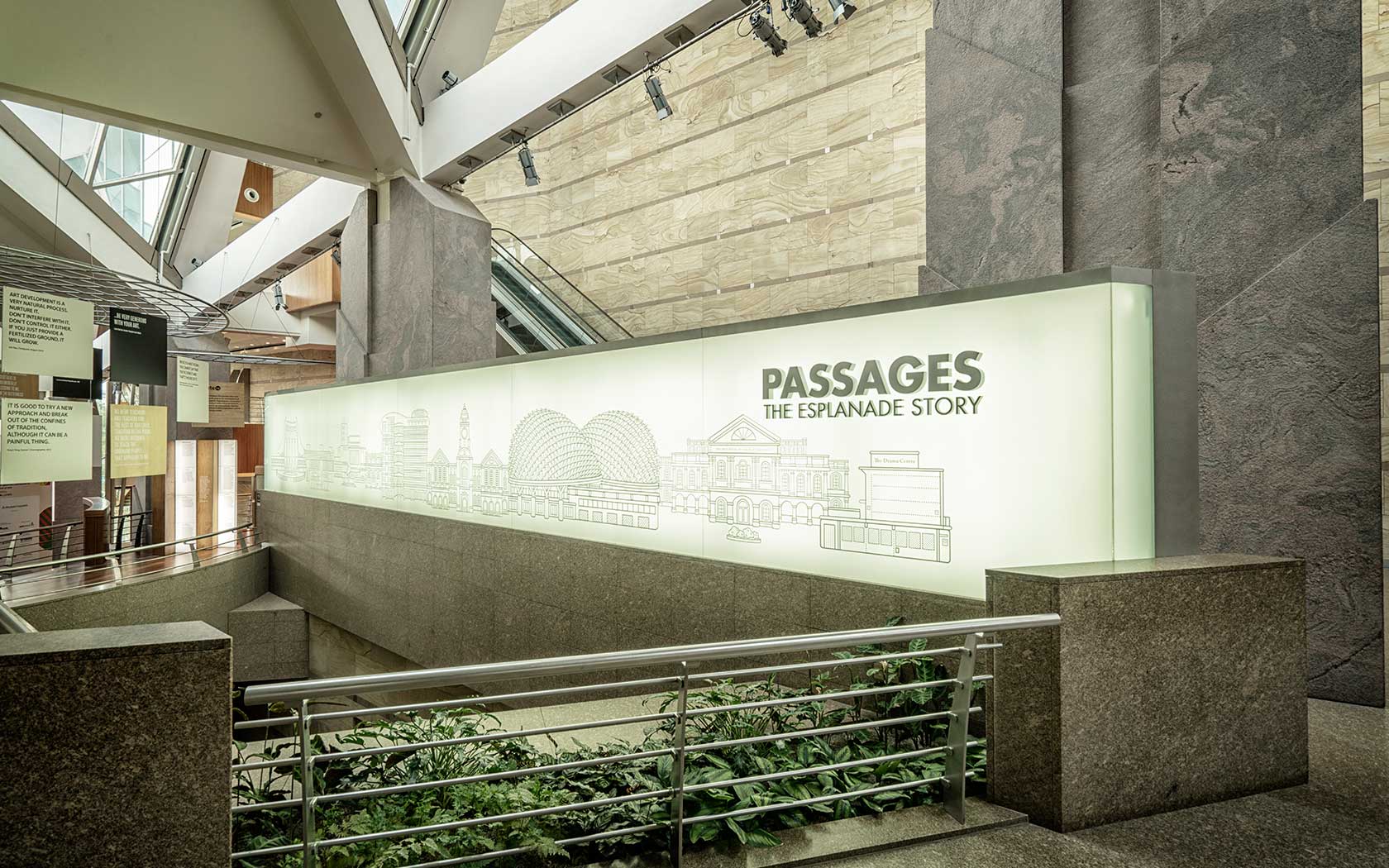 Image of Passages, an exhibition space at Esplanade Concourse
