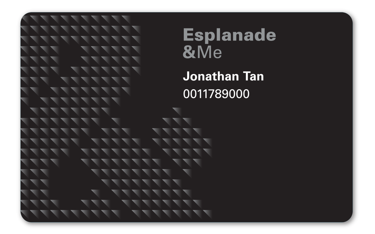 Image of Esplanade&Me Black membership card