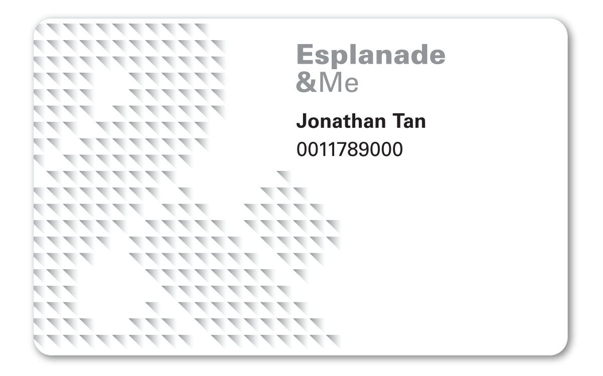 Image of Esplanade&Me White membership card