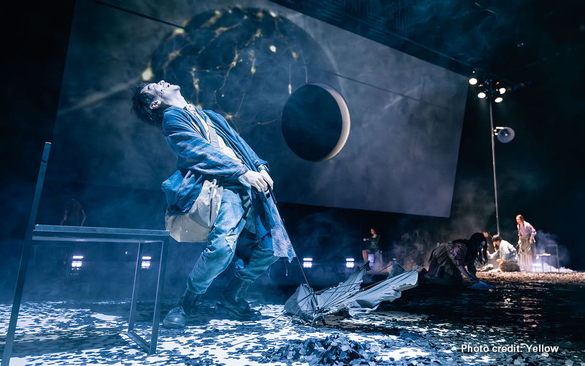 Archival image from 4 CHAIRS THEATRE's award-winning stage adaptation of The Sun by Tomohiro Maekawa